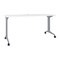 Hirsh Commercial Desks, 60 in W, 28.75 in H, Steel, Laminate Top, Arctic Silver / White 24373 - alternate 1